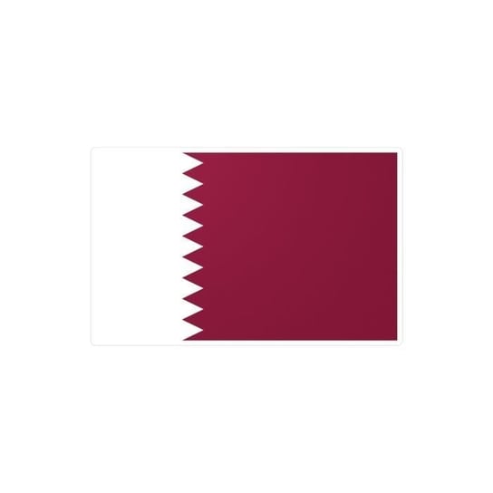 Naklejka z flagą Kataru 2,0x3,5cm po 1000 sztuk Inny producent (majster PL)