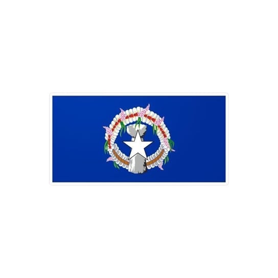 Naklejka z flagą Marianów Północnych 9,0x15,0cm po 1000 sztuk Inny producent (majster PL)