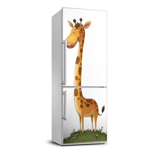 Naklejka ze zdjęciem lodówkę ścianę Żyrafa 70x190, Tulup Tulup
