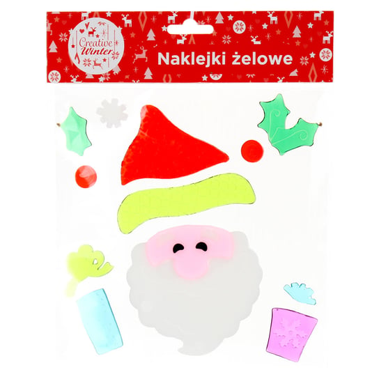 Naklejka żelowa, Mikołaj, Creative Winter Creative Christmas