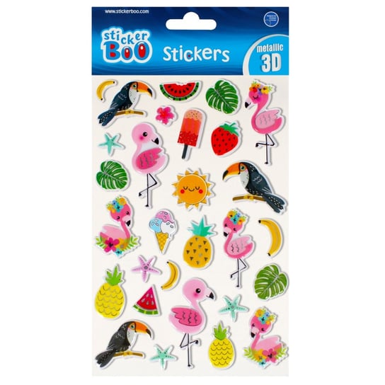 Naklejki 14X21 Cm 3D Tropic Sticker Boo 493711 STICKERBOO-NAKLEJKI