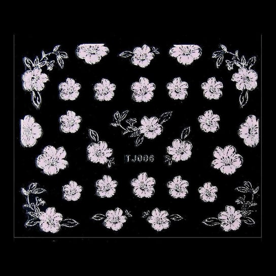 Naklejki 3D Kwiatki Tj006 Pudr Molly Lac