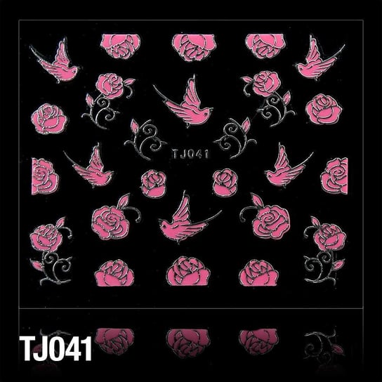 Naklejki 3D Kwiatki Tj041 Różo Molly Lac