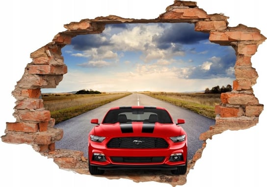 Naklejki 3D Samochody Mustang Auta Shelby 100X70Cm NaklejkiOzdobne