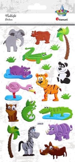 Naklejki 3D zwierzęta safari Titanum Craft-Fun Series Titanum