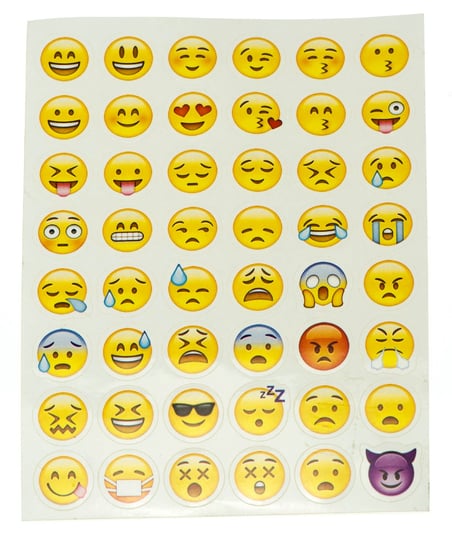 Naklejki 48x Emoji arkusz x10 Kontext