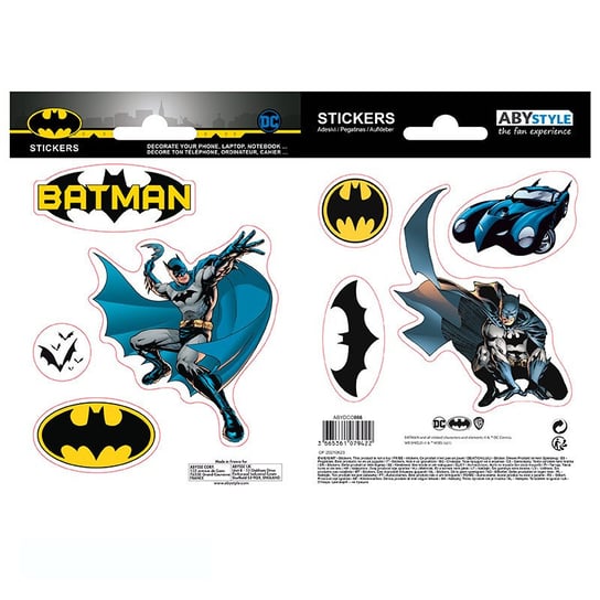 Naklejki Dc Comics - 16X11Cm/ 2 Arkusze - Batman And Logo DC COMICS