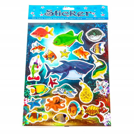 Naklejki Dla Dzieci Rybki Morskie Zwierzęta Wlepki Midex