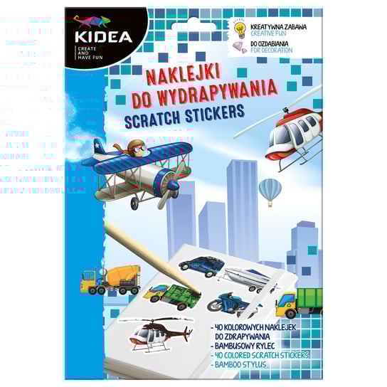 Naklejki Do Wydrapywania Pojazdy Kidea KIDEA