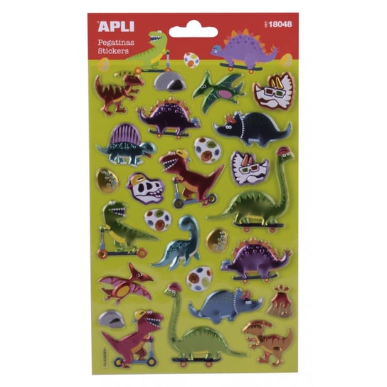 Naklejki metaliczne Apli Kids - Dinozaury APLI Kids