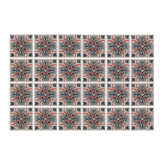 Naklejki na kafle mozaika 24szt vintage 20x20 cm, Coloray Coloray