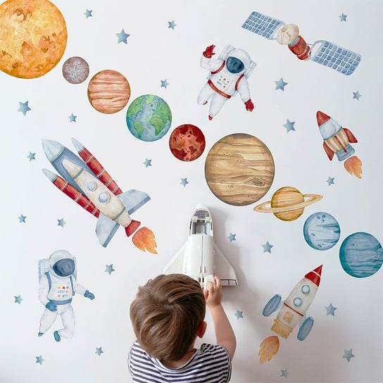 Naklejki Na Ścianę Dla Dzieci Dekoracjan, Układ Solarny, Kosmos - Zestaw L Dekoracjan