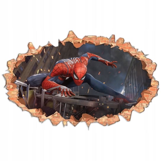 Naklejki Na Ściane Duże Spider-Man Dziura Z2 Inna marka