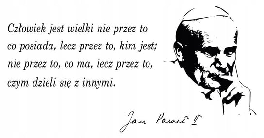 Naklejki na ścianę samoprzylepne Jan Paweł II / Centrum Naklejek CentrumNaklejek