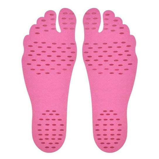 Naklejki na stopy ochronne na plażę basen stópki s różowe Inna marka