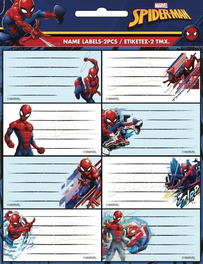 Naklejki Na Zeszyt Spiderman Oryginalne GIM