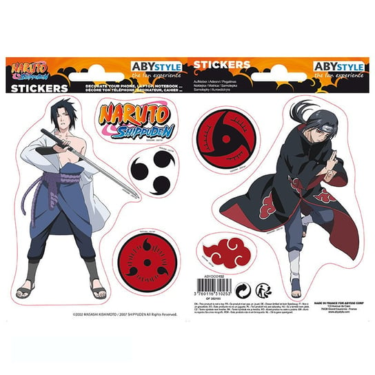 Naklejki Naruto - 16X11Cm/ 2 Arkusze - Sasuke/ Itachi Naruto