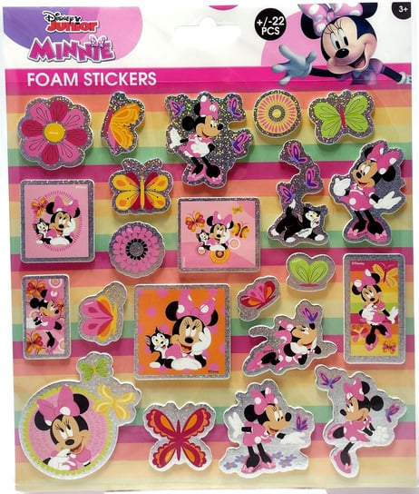 Naklejki piankowe Disney Myszka Minnie 22 sztuki W&O