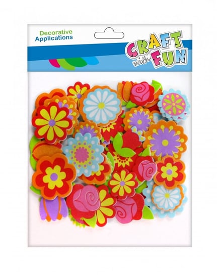 Naklejki Piankowe Samoprzylepne Kwiaty Craft With Fun 463442 Craft With Fun