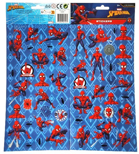 Naklejki Spider-Man +/- 50 szt. W&O