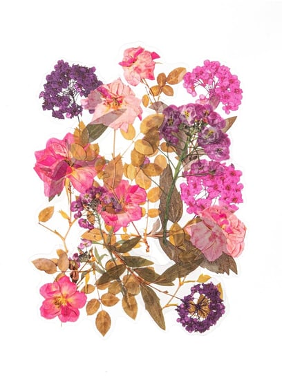 Naklejki Transparentne Hortensje I Róże (12szt)- Półprodukt Dekoracyjny Galeria Papieru