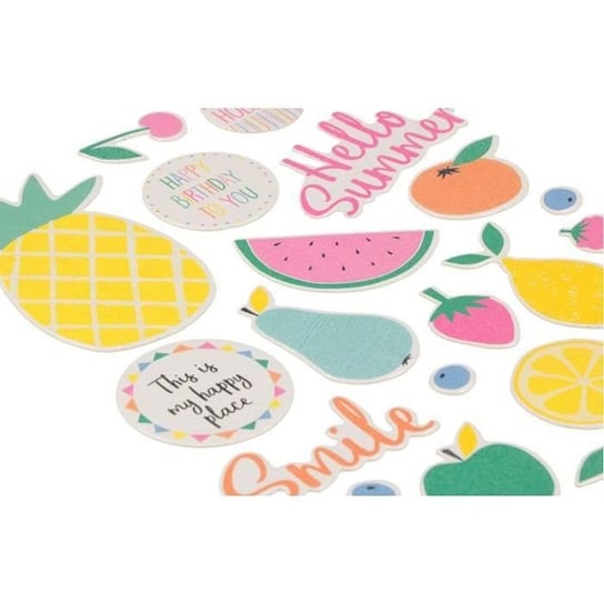 Naklejki Tutti Frutti - ARTEMIO - 3 kartki kartonu - Owocowe wzory - Dla dzieci od 5 lat Inna marka
