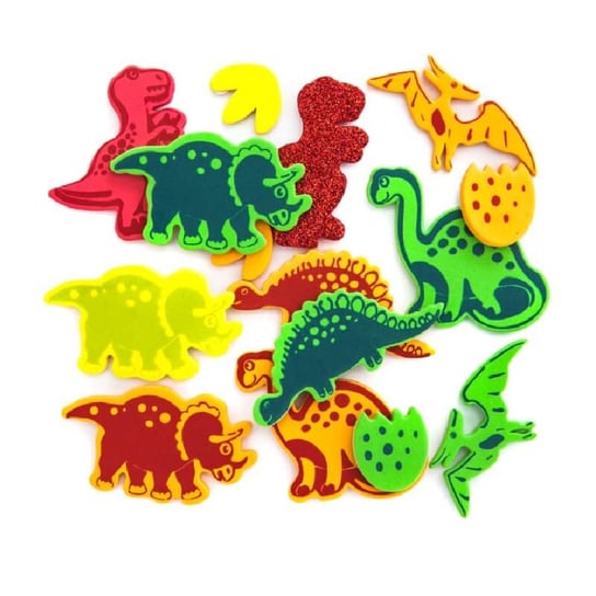 Naklejki Z Pianki Dinozaury, 26 Szt. dpCraft
