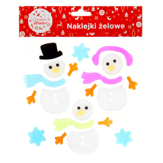 Naklejki żelowe, Bałwank, iCreative Winter Creative Christmas