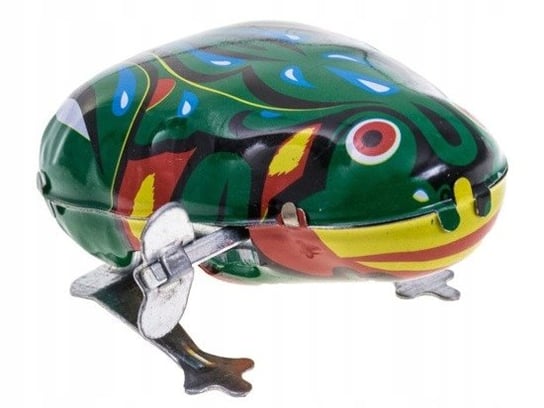 Nakręcana żabka metalowa skacząca zielona kultowa żabka PRL-u Inna marka