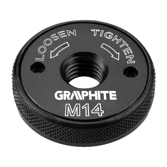 Nakrętka szybkomocyjąca do szlifierki kątowej samozaciskowa gwint M14 GRAPHITE 56H421 Graphite