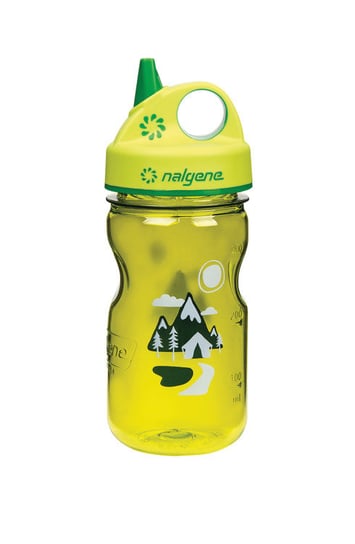 Nalgene, Butelka dla dzieci, Grip-n-Gulp Green with Trail, zielony, 350 ml Nalgene