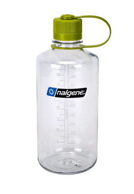 Nalgene, Butelka, NM Clear with Green Loop-Top Closure 12PK, 1 l Nalgene