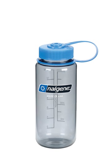 Nalgene, Butelka, WM Gray with Blue Loop-Top Closure, szary, 500 ml Nalgene