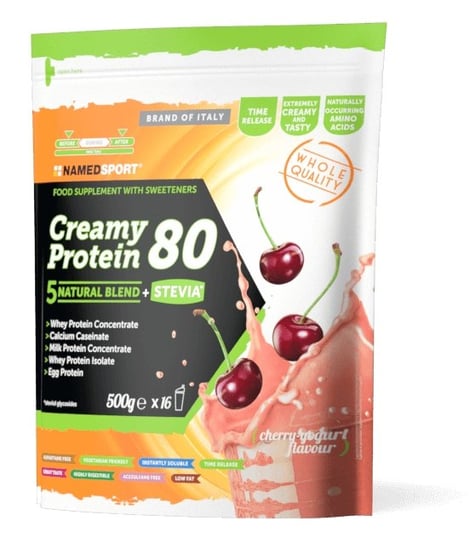 Namedsport Creamy Protein Odżywka białkowa o smaku jogurtu wiśniowego 500 g Namedsport