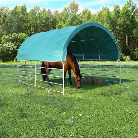 Namiot dla bydła VIDAXL, zielony, 3,7x3,7 m vidaXL