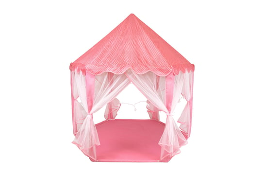 Namiot dla dzieci Pałac - Zamek z lampkami LED - różowy Sapphire