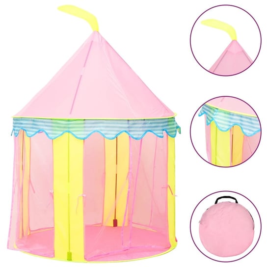 Namiot do zabawy dla dzieci, różowy, 100x100x127 c Zakito