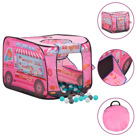 Namiot do zabawy dla dzieci - różowy, 70x112x70 cm Zakito