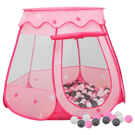 Namiot do zabawy dla dzieci z piłeczkami, różowy, Zakito