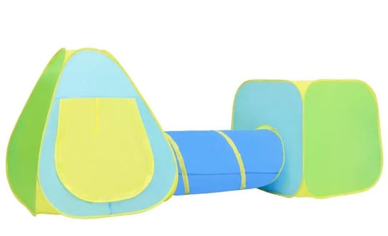 Namiot do zabawy dla dzieci, ze 100 piłeczkami, kolorowy vidaXL