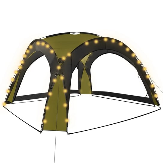 Namiot imprezowy 3,6x3,6x2,3m z LED i 4 ściankami Zakito Europe
