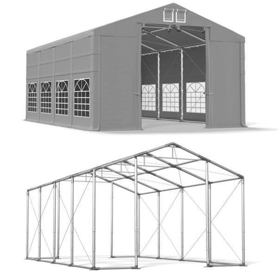 Namiot Imprezowy Całoroczny 4x8 Szary WINTER PLUS ISD Das Company