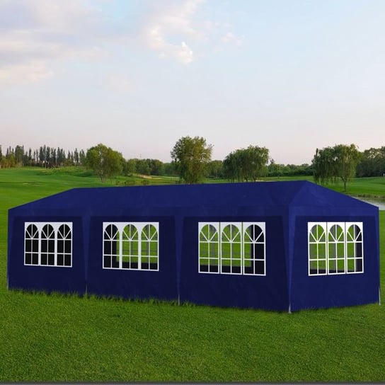 Namiot imprezowy VIDAXL, niebieski, 3x9 m vidaXL