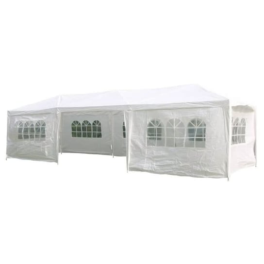 Namiot imprezowy ze ściankami VIDAXL, biały, 3x9 m HI