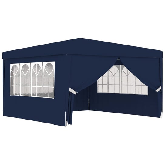 Namiot imprezowy ze ściankami VIDAXL, niebieski, 90 g/m², 4x4 m vidaXL