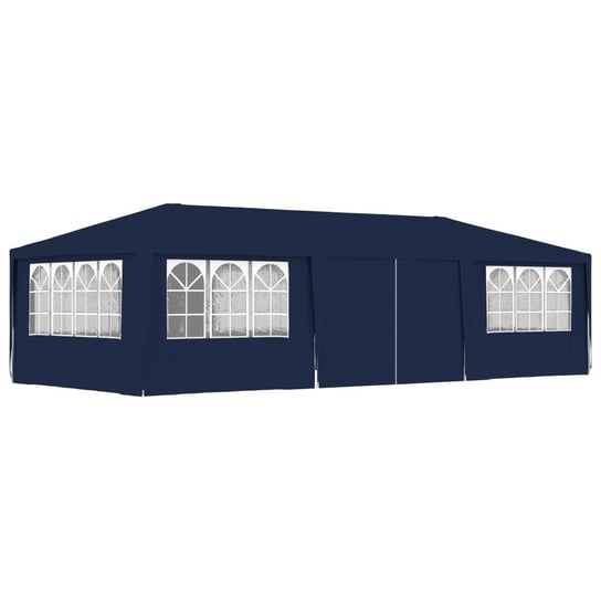 Namiot imprezowy ze ściankami VIDAXL, niebieski, 90 g/m², 4x9 m vidaXL