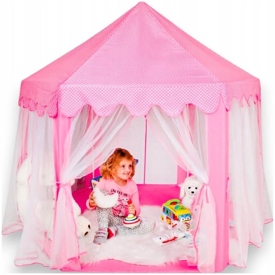 Namiot Księżniczki Dla Dzieci Domek Zamek Do Domu Ogrodu Pałac Ogrodowy Róż Iso Trade