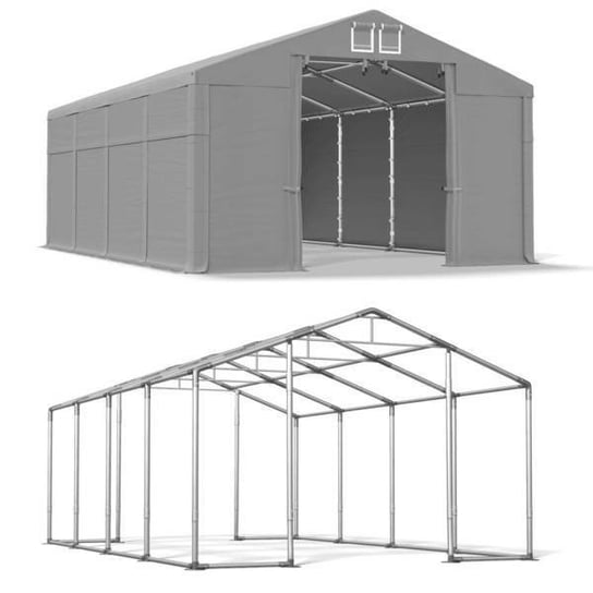 Namiot Magazynowy Całoroczny 5x8 Szary WINTER MSD Das Company