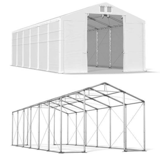 Namiot Magazynowy Całoroczny 6x12 Biały WINTER PLUS MSD Das Company