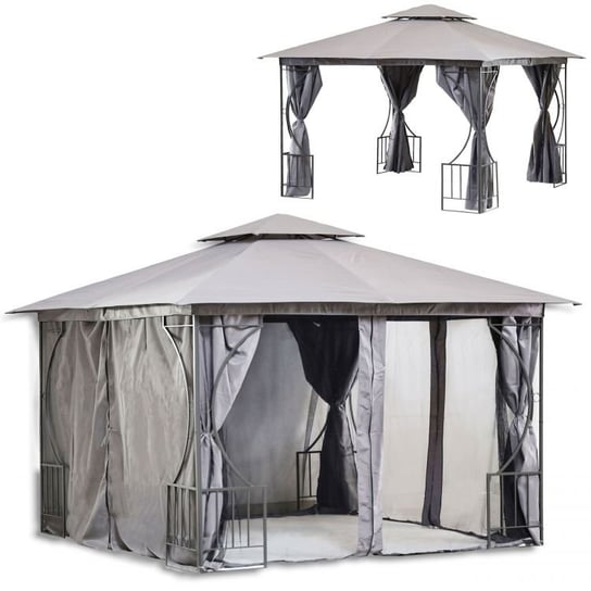 Namiot pawilon ogrodowy  lux altana 3x4m moskitiera i pełne ścianki ModernHome